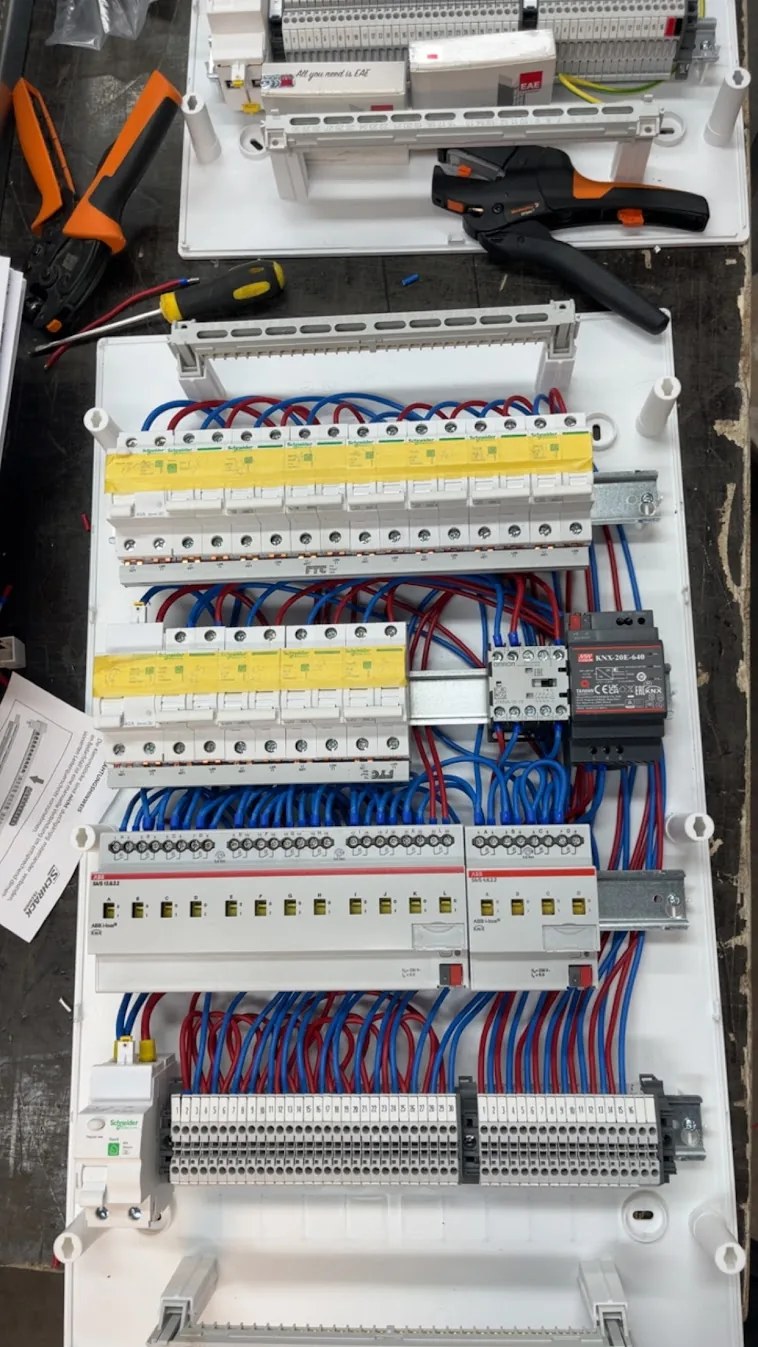Opbouw van een elektrische stuurkast